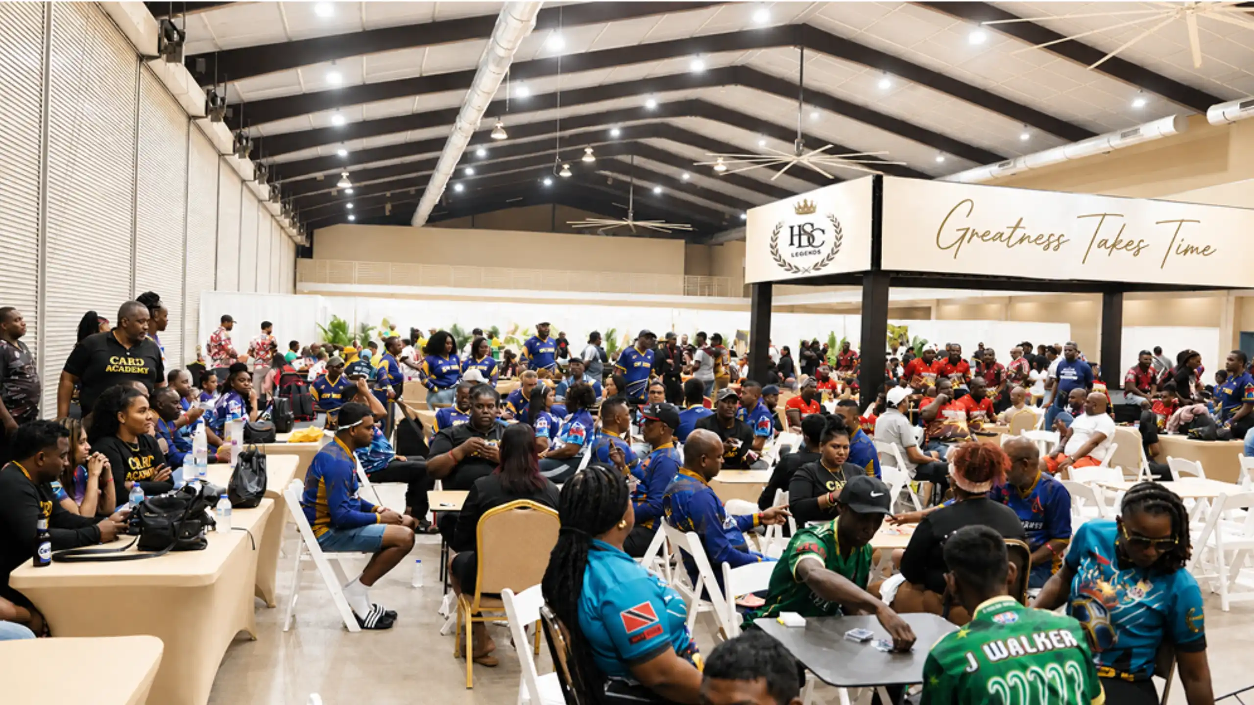 Players gathered around the table at an HSDC Legends tournament